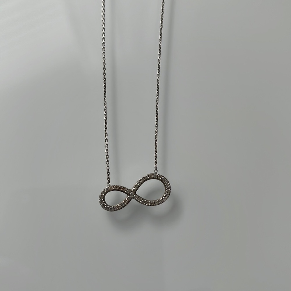 Sterling silver infinity necklace ~ adjustable lengths